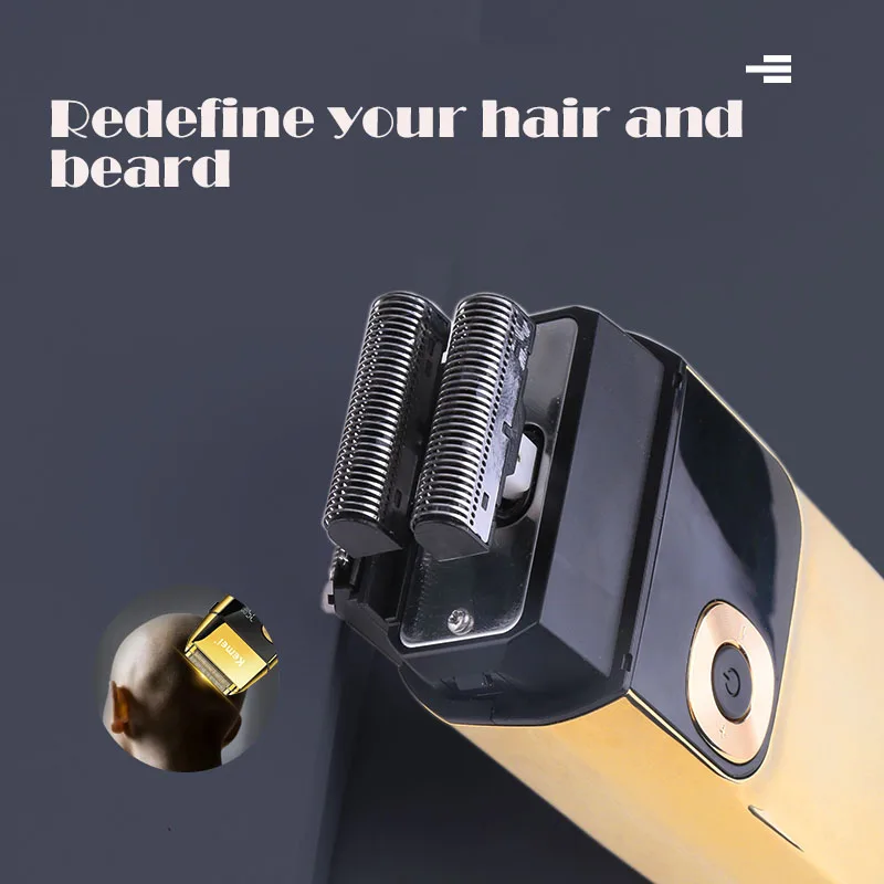 Kemei 2 in 1 Electric Shaver Men Razor Rechargeable Beard Floating Hair Trimmer Face Care Shaving Machine | Бытовая техника