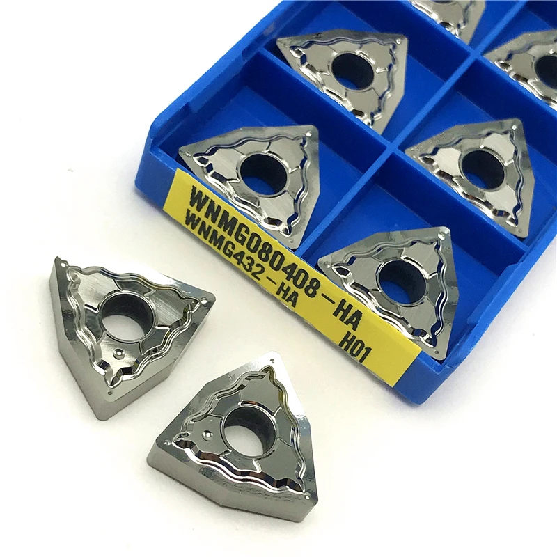 WNMG080402 WNMG 080402 HA H01 алюминиевые вставки внешний токарный инструмент CNC обработка