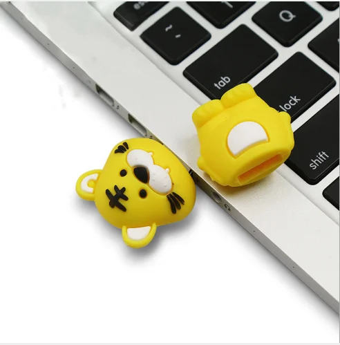 Животное USB флэш накопитель 16 г 32 Модный usb Флеш под заказ силикагель мультфильм