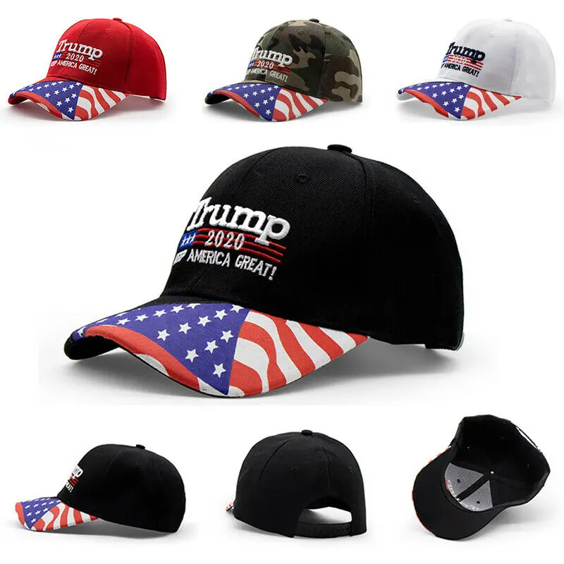 Новый стиль Трамп 2020 американский флаг реальное дерево шляпа Keep America Great MAGA США