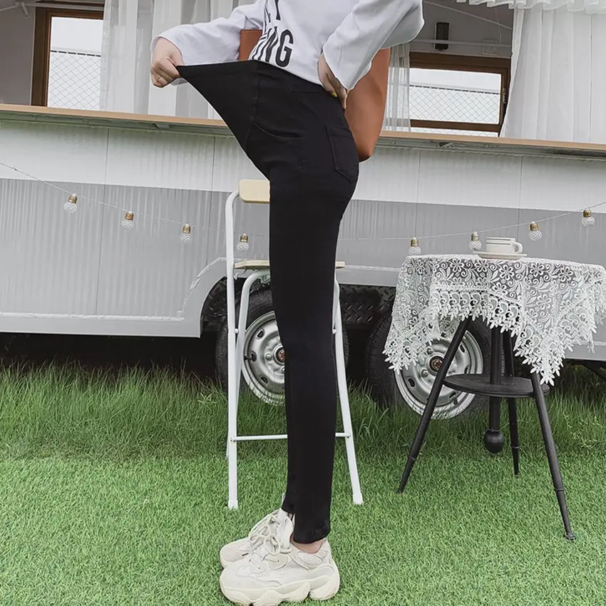 Брюки для беременных женщин на четыре сезона Новинка весна-осень брюки-карандаш