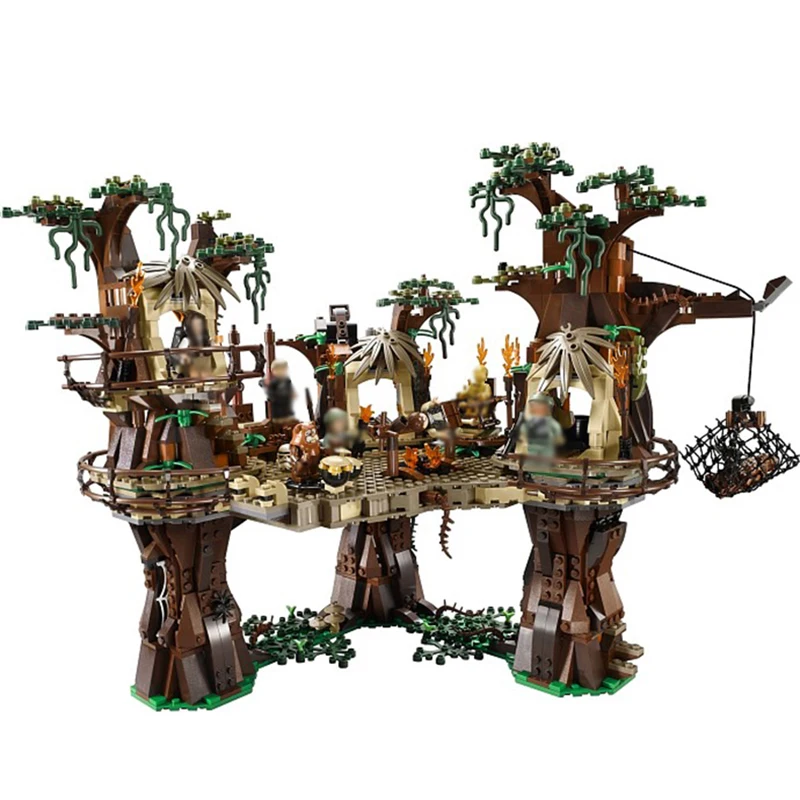 

2021 New Star Plan Wars Compatible 10236 Ewok Village Wars Set Building Blocks with Figures Bricks Kids DIY Toys Birthday Gifts