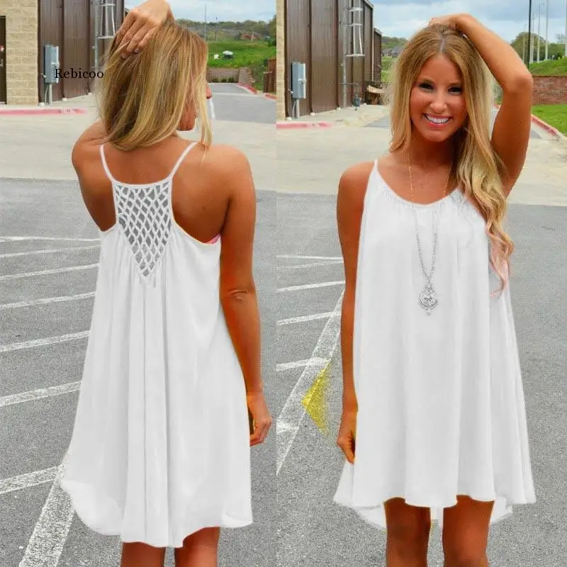 

Female Summer Dress Woman Sundress 2021 Breathable Chiffon Style Fluorescence Clothing Women Beach Dress Vestido