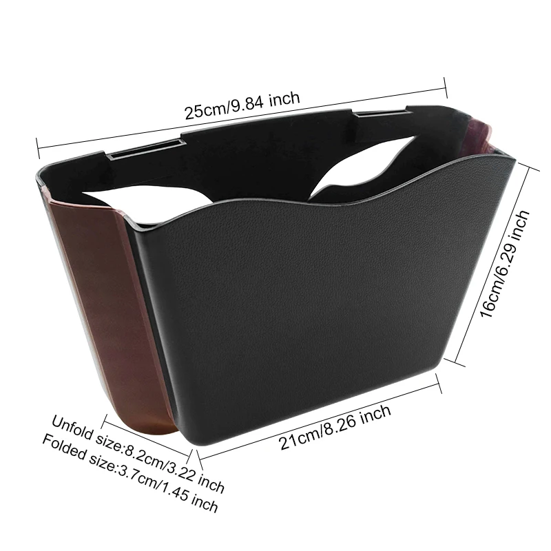 

Universal Car Trash Bin Folding Can Garbage Bags Automobile Interior Dustbin Rubbish Waste Car Accessories Organizer