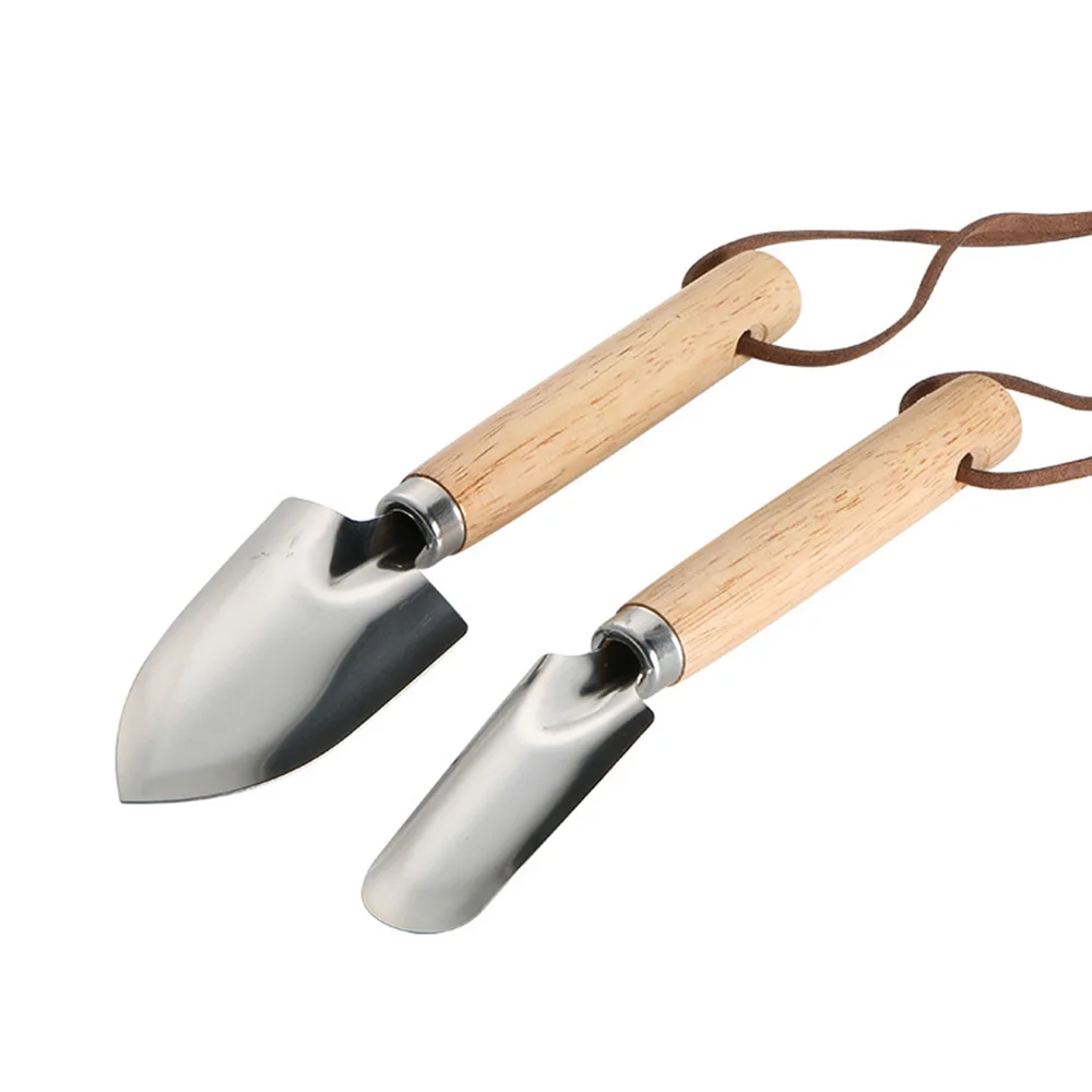 

Flower Planting Shovel Stainless Steel Garden Shovel Wooden Handle Gardening Hand Tools Garden Shovel For Flowers Potted