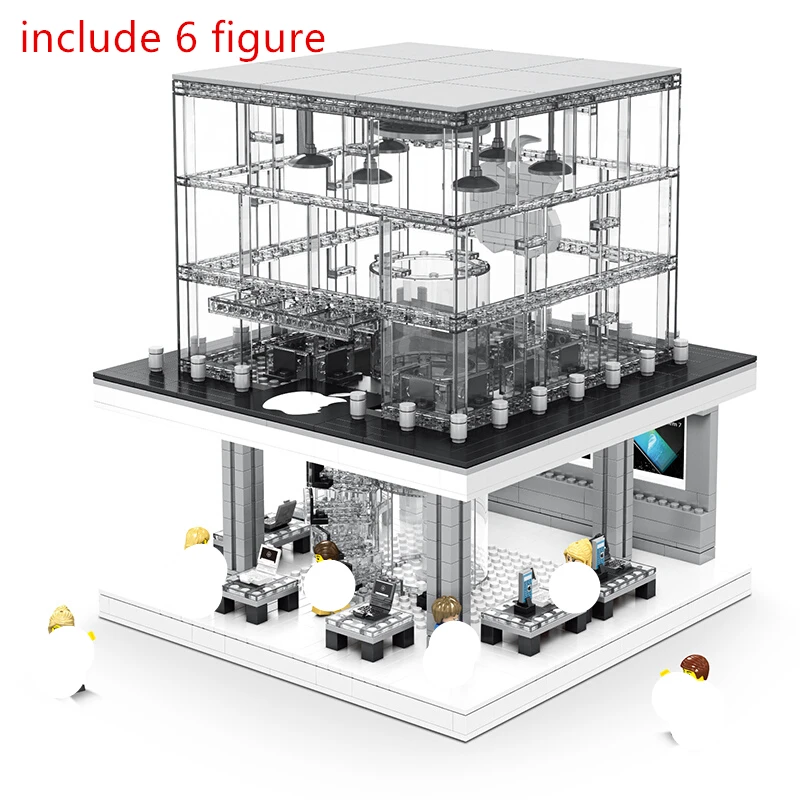 Конструктор со светодиодной подсветкой эксперт в городе улицу просмотр Apple Store
