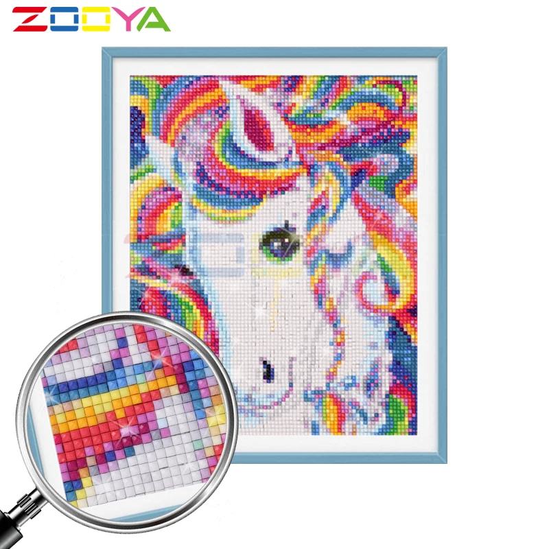 ZOOYA алмазная живопись сказочный мир для пожилых детей абстрактная Алмазная