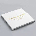 Индивидуальная Серебряная запись, гостевая Свадебная книга, альтернативная Гостевая книга, свадебные подарки для пар, Свадебный гостевой знак, альбом