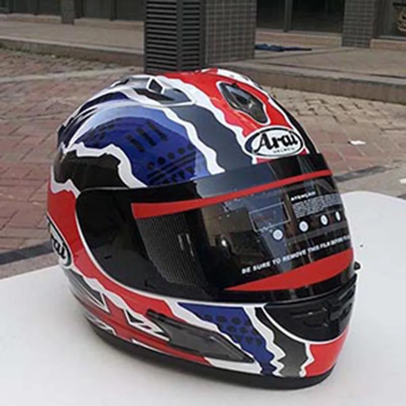 Полный мотоциклетный шлем arai Летний шлем в любой сезон гоночный шлем - Цвет: 6