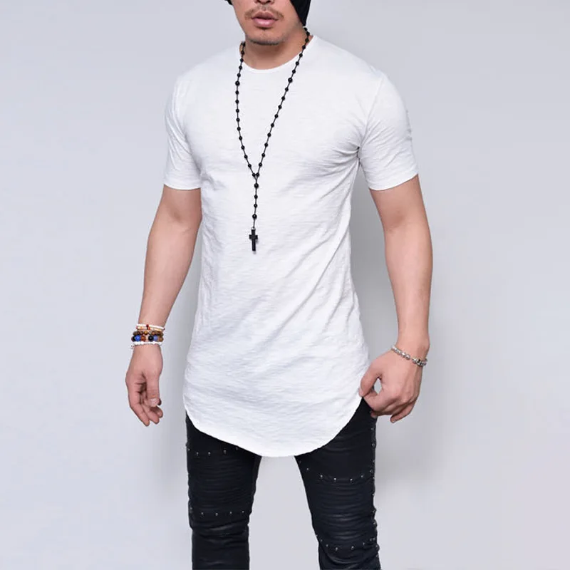 

MRMT 2023 Brand New Style MEN'S Wear Bamboo Joint Pattern Short Sleeve T-shirt Solid Color Crew Neck Tops T-shirt For Male