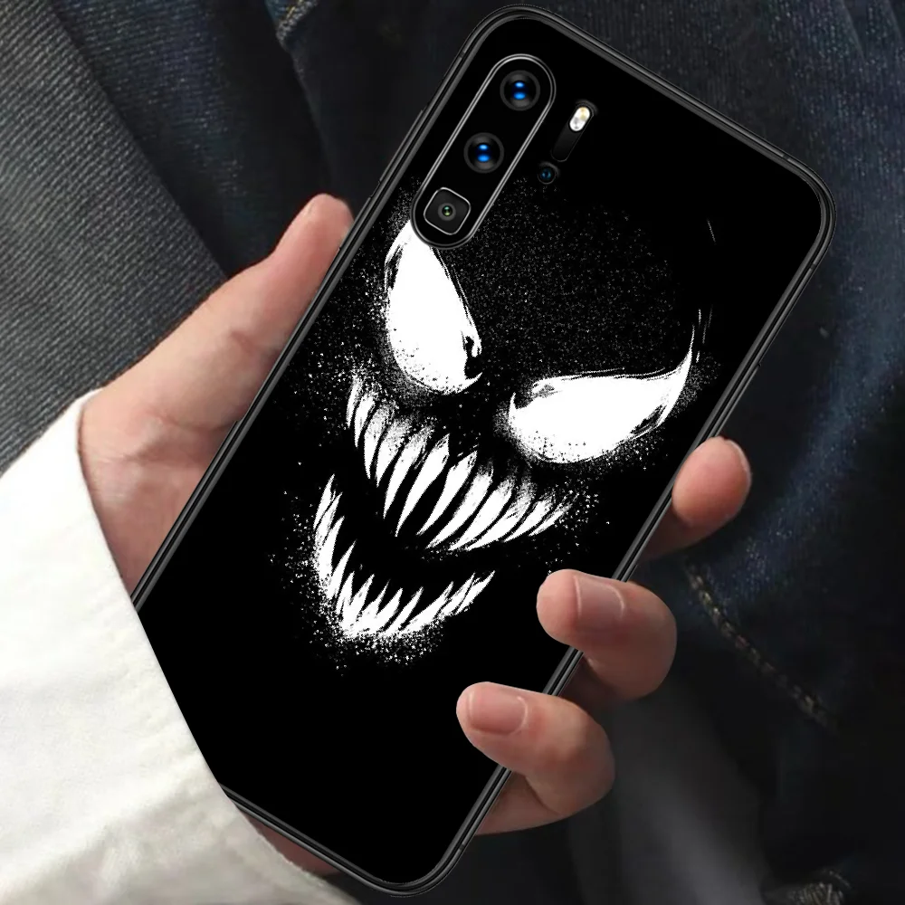 

Superhero Venom Phone Case For HUAWEI P 9 10 20 30 40 Lite smart Pro Z 2019 Nova 5T 6 7 i black Shell Pretty Etui Painting