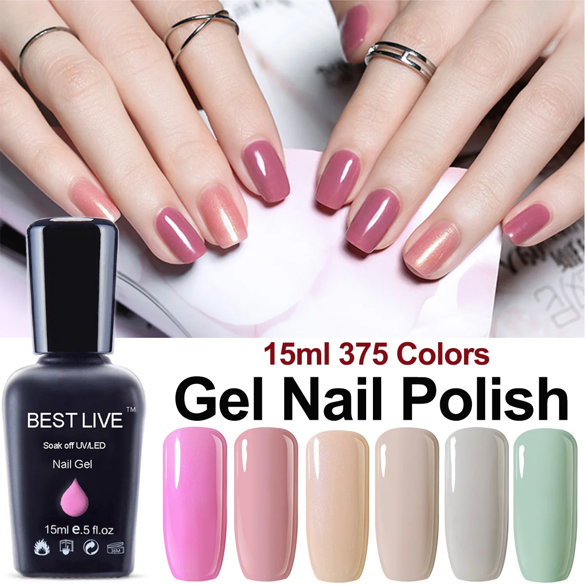 BEST LIVE 15 мл красный обнаженный красивый цвет пальто УФ Гель лак замачивание уф и