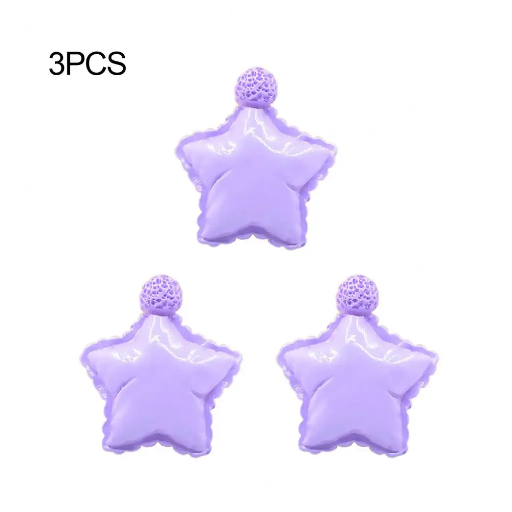 

3 Pcs Embellishments Pentagram Smallest Detail Resin Pillow Miniature Toy DIY Decoration Material Accessories for Cake Pendant