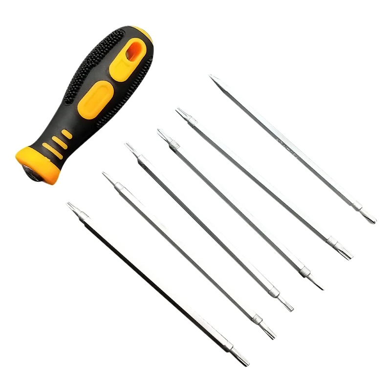 Набор отверток 7 шт. точных с плоской головкой пятиугольные и Y образные отвертки