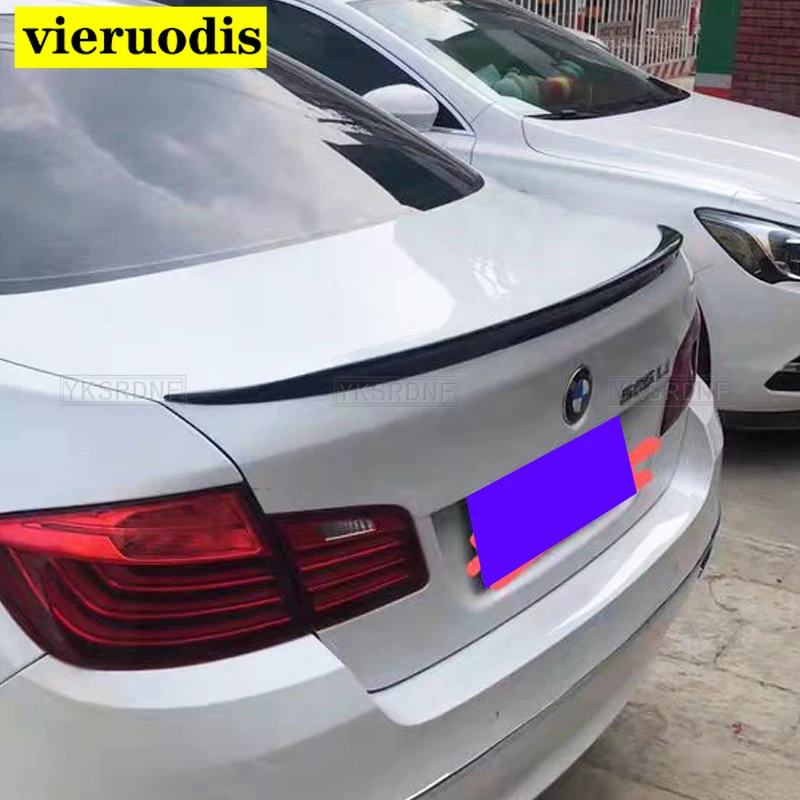 

Используется для BMW 5 серии F10 2010-2017 спойлер P Стиль ABS пластик углеродное волокно вид задний багажник крыло автомобиля кузов комплект аксессу...