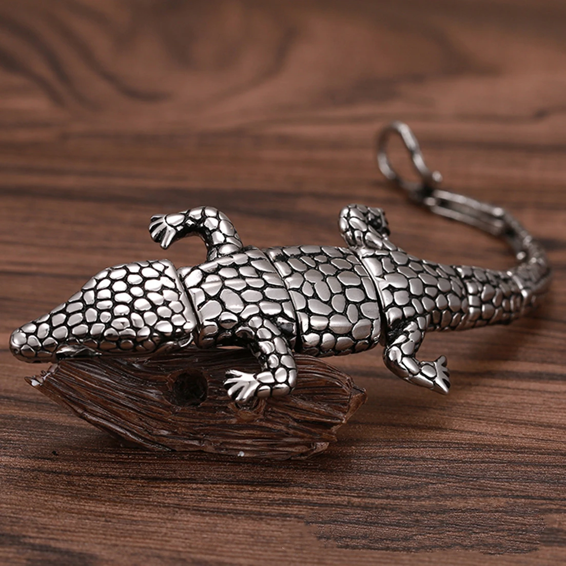 Браслет-цепочка мужской в европейском и американском стиле форме крокодила |
