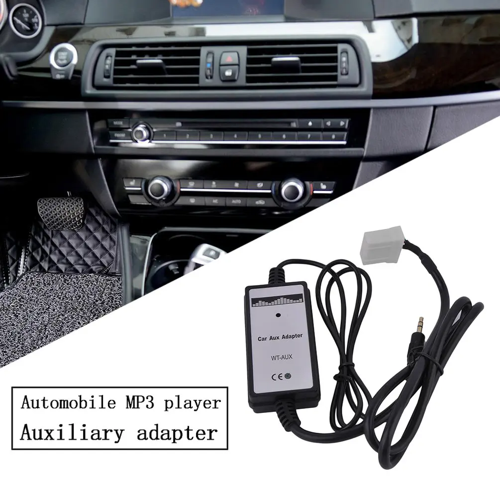 

Professional Car Vehicles 3.5mm Mini Jack AUX MP3 Audio Music Interface Adapter Universal Fit For Mazda