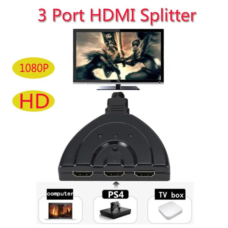 3 Порты и разъёмы совместимому с HDMI переключатель 1.3b коммутатор сплиттер в 1 из