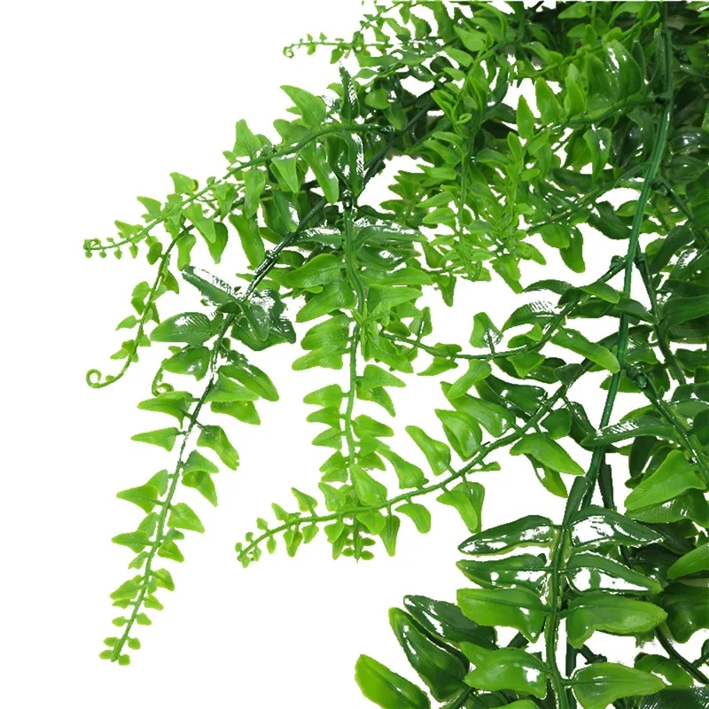 Искусственные искусственные бостонские папоротники подвесные Зеленые Лозы для