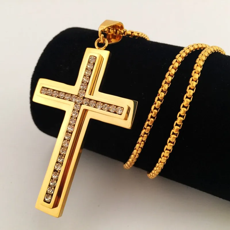 Цепочка с подвеской Крест Иисуса для мужчин и женщин | Украшения аксессуары