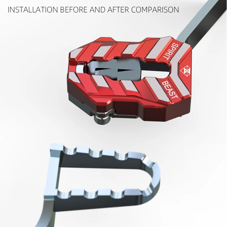 

Spirit beast motorcycle BJ500 brake pedal modification accessories motocross rear brake anti-skid widening pedal Security