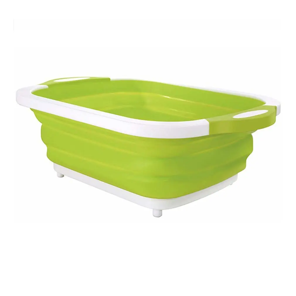 

Многофункциональная Складная разделочная доска, пластиковая разделочная доска, сливная корзина, складная доска, складная раковина, кухонн...