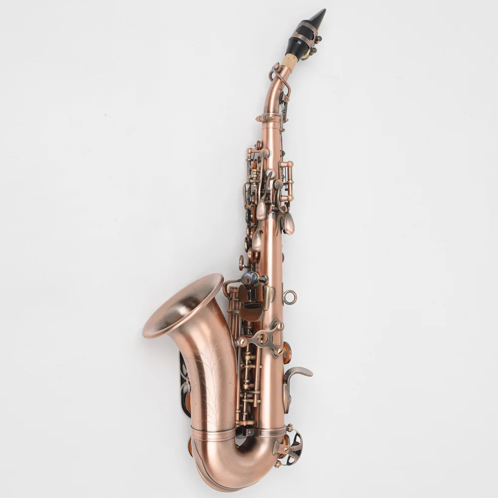 B плоский Ретро Медный саксофон тройной локоть западные Музыкальные инструменты
