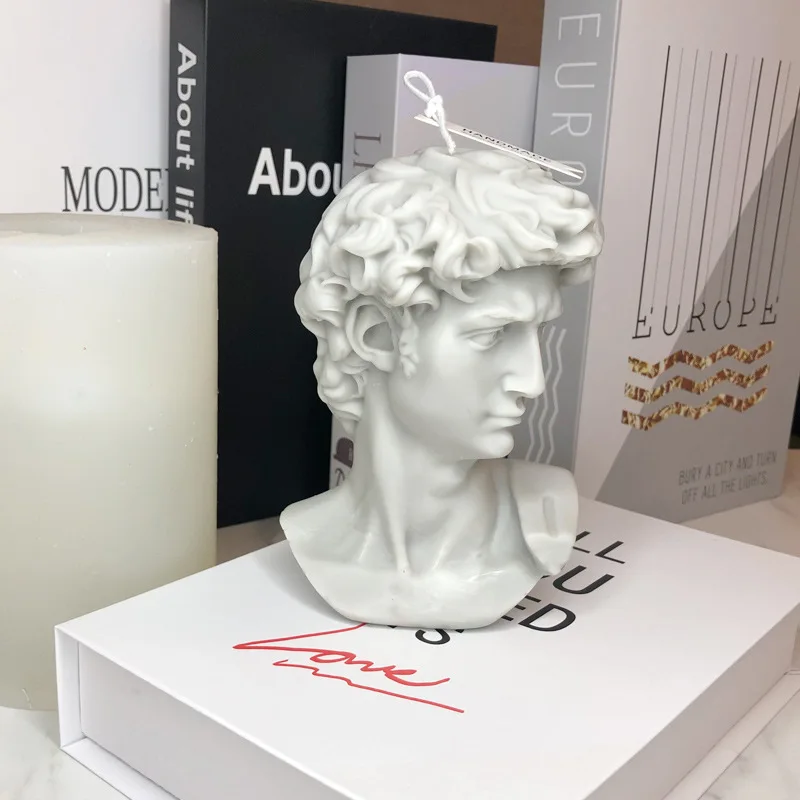 

David Figure Statue Silicone Soap Candle Mold Scented Wax Melt Mould Decorating Resin Crafts Silicone Molds Aroma Gypsum Moulds