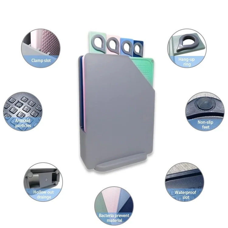 4 шт. нескользящая разделочная доска для приготовления пищи набор