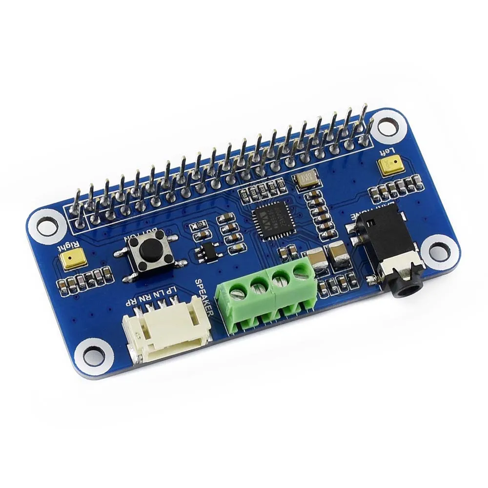 Waveshare WM8960 hi-fi звук шляпа "карта" для Raspberry Pi Zero/Zero W/Zero/2B/3B/3B + стерео кодек