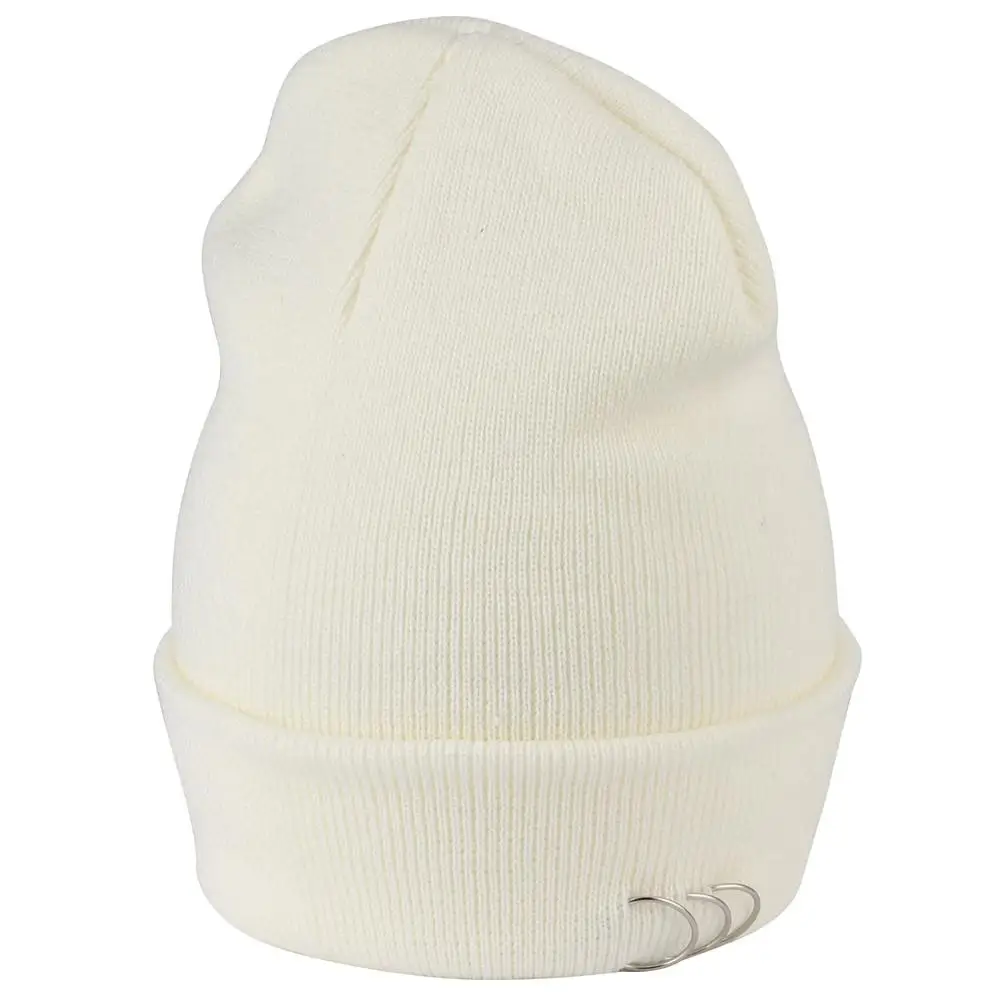 Мужские зимние шапки черные железные кольца хип хоп Skullcap женские вязаные теплые