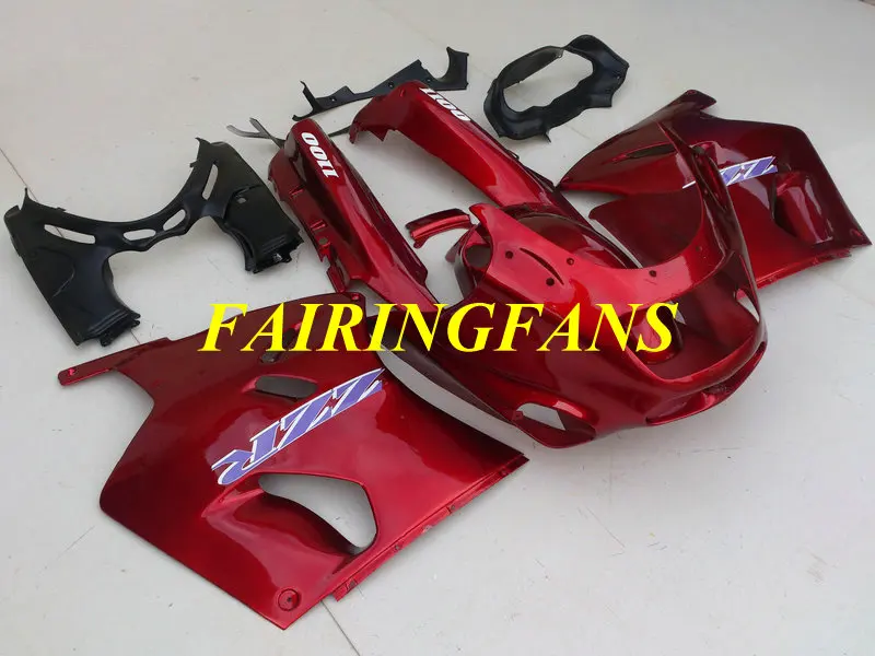 Комплект обтекателей для KAWASAKI Ninja ZZR1100 93 99 01 03 ZZR 1000 ZX11 ZX11D 1993 2001 2003 ABS красные