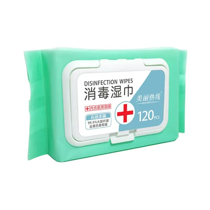 120 листов флип топ спиртовые салфетки кожу рук игрушки дезинфекции тормозные