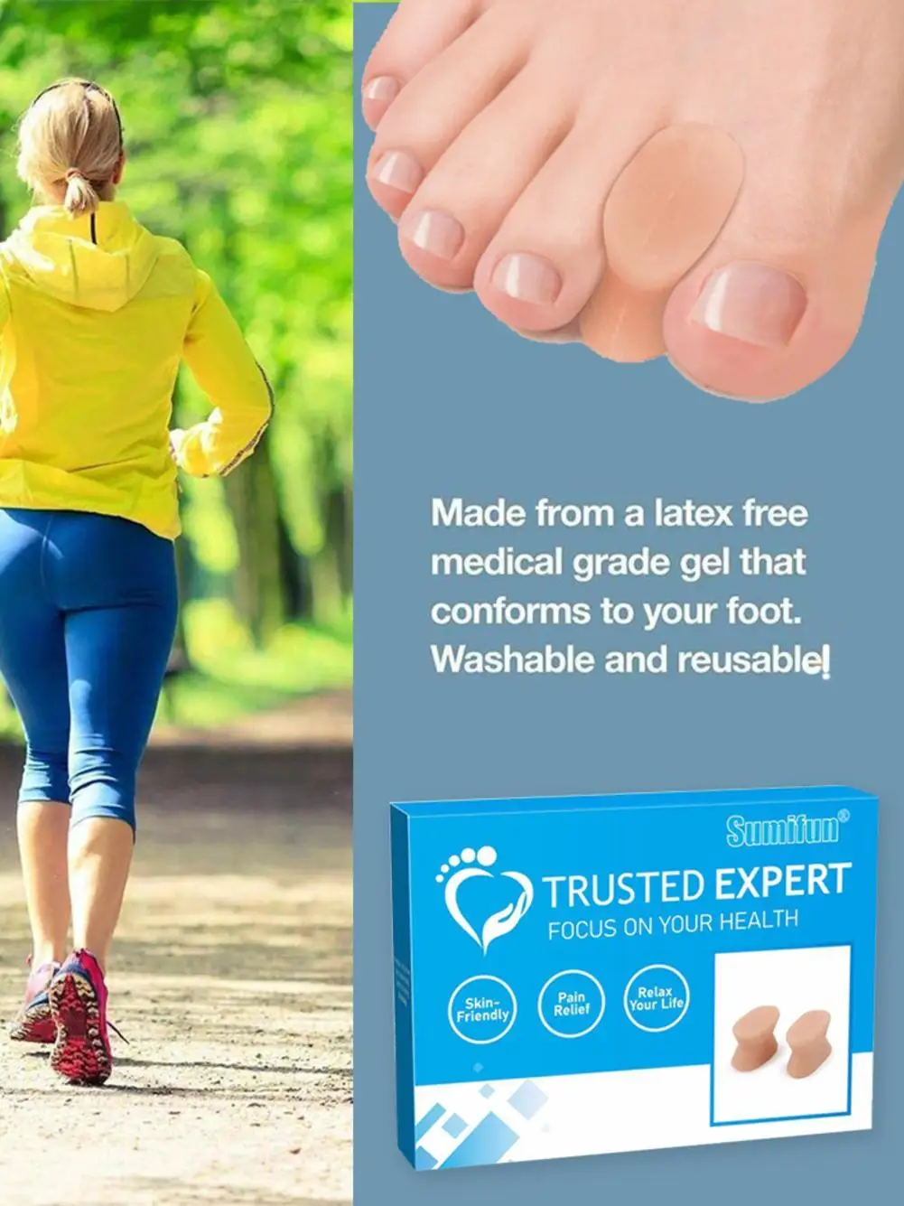 

Thumb Correction 16pcs Toe Valgus Orthosis Ingrown Silicone Care Corrector Sticker Guard Pain Feet Relief Toenail Corrector G2U9