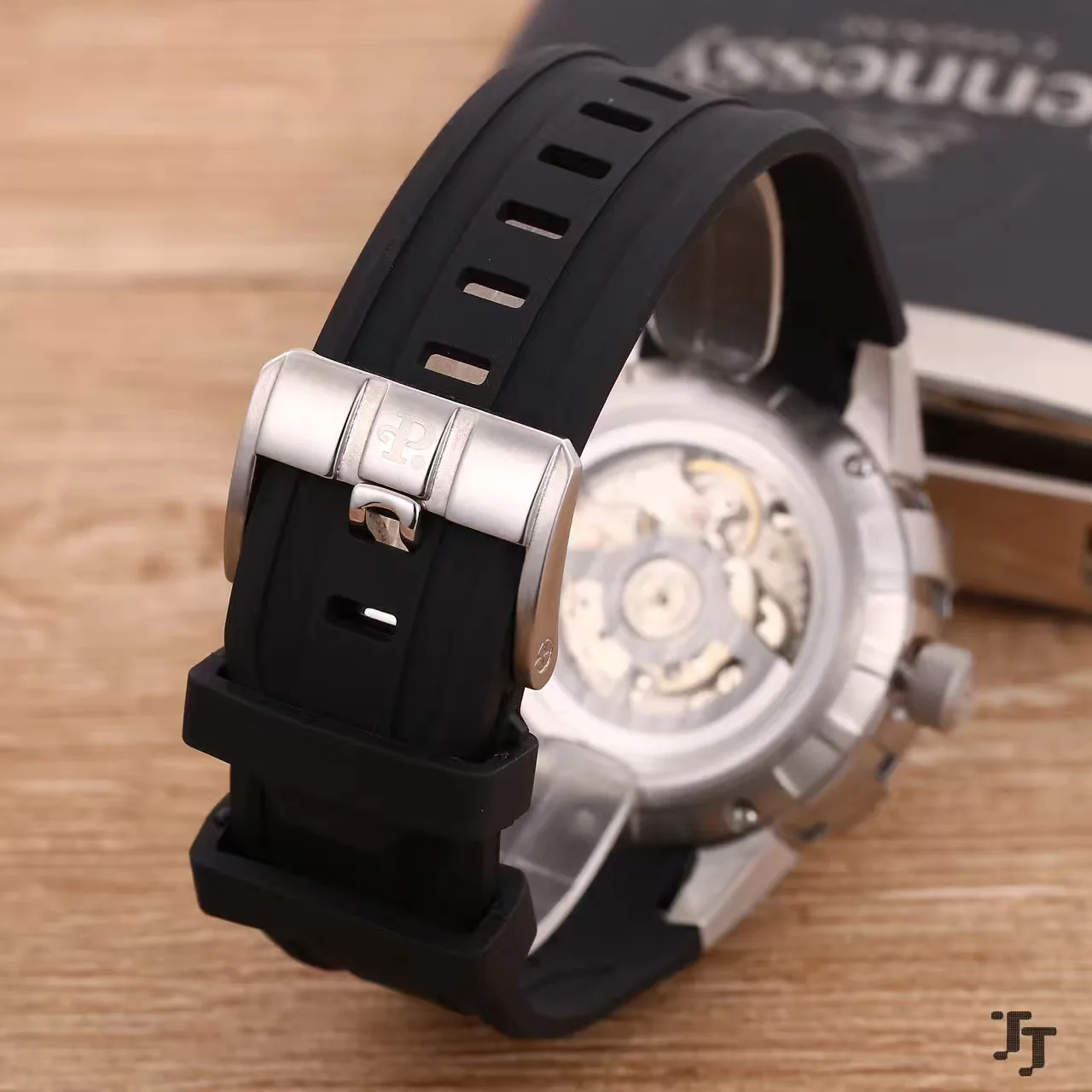 

Luxury Brand New Men Japanese Automatic Mechanical 904L Stainless Steel Silver Black Rubber Sapphire Glass Number Dial Watch