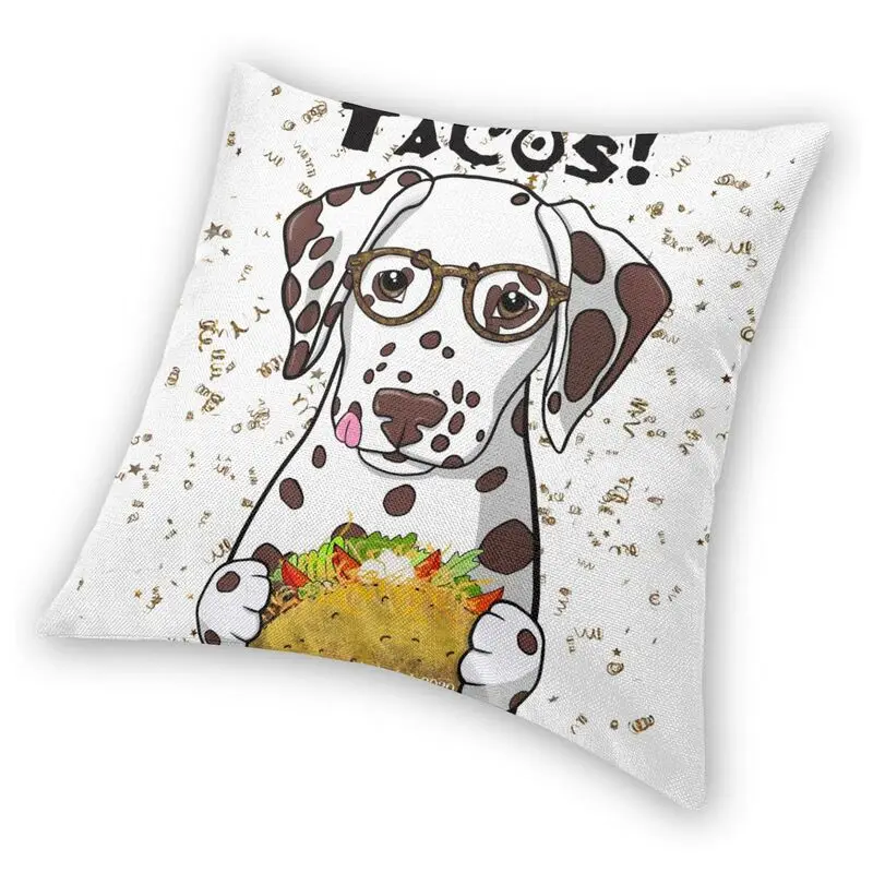 Далматинская квадратная подушка Tacos чехол домашние декоративные подушки для