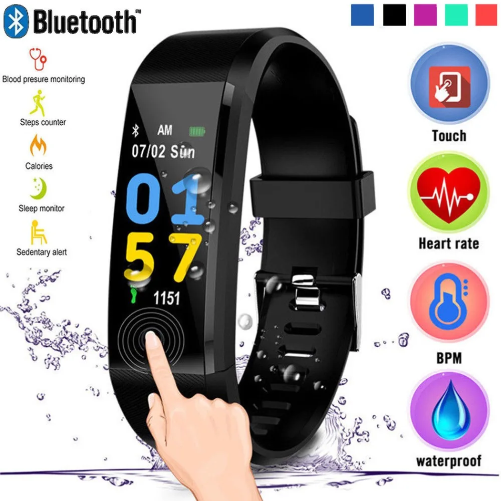 Браслет ID115 Plus спортивные часы Bluetooth водонепроницаемый ремешок сообщения