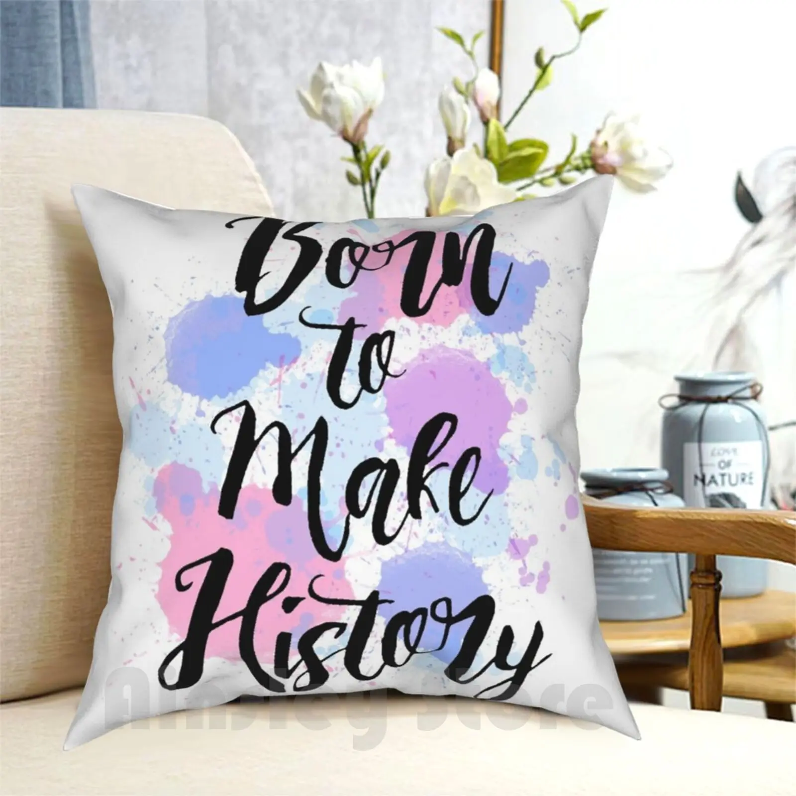 

Born To Make History Pillow Case Printed Home Soft Throw Pillow Born To Make History On Ice Yoi Yuuri Kastuki Viktor