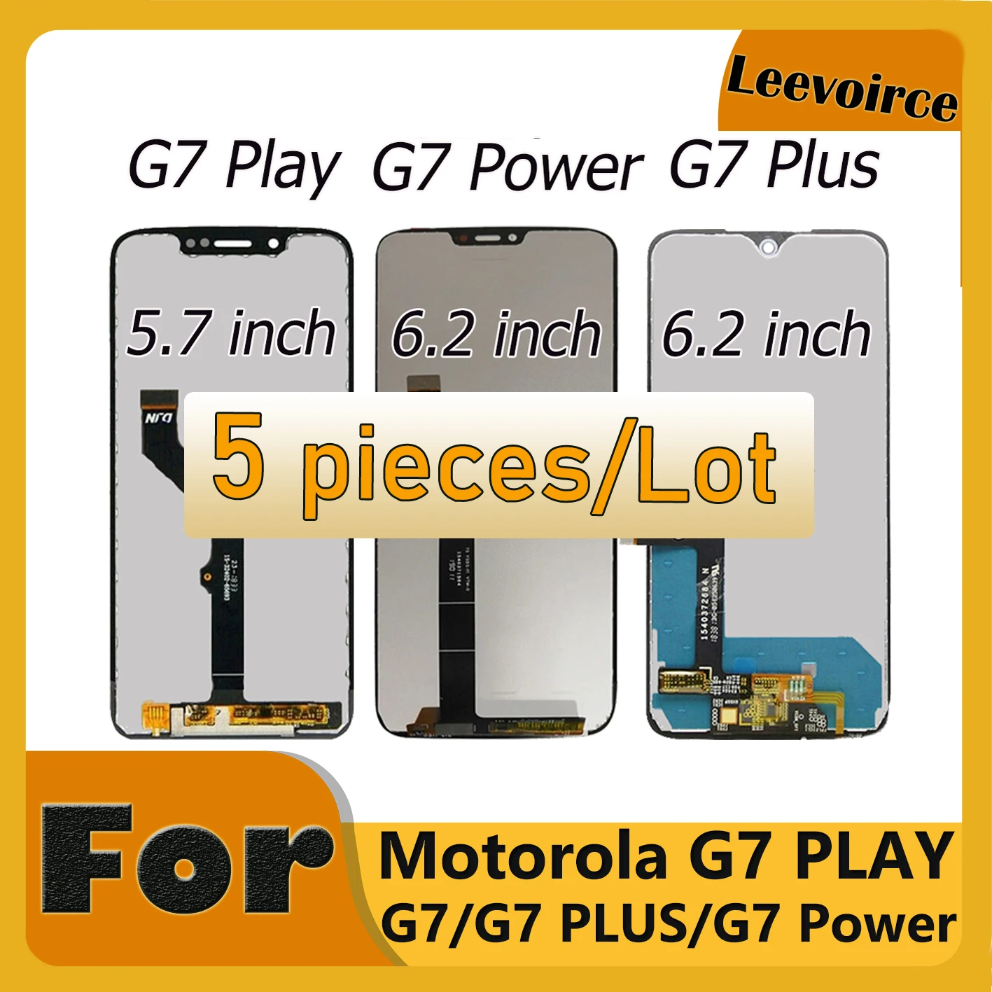 5 шт./лот ЖК-дисплей для Motorola Moto G7 Play xtчила xtмонтировка Power Plus сенсорный экран