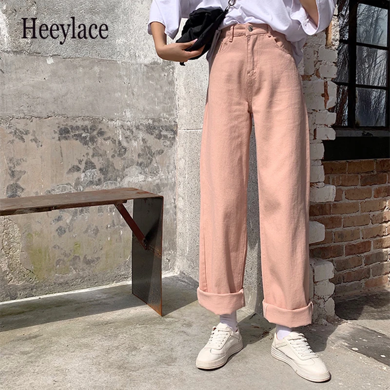 

Женские брюки с высокой талией и прямыми карманами, Новинка весна-осень 2021, модные Универсальные широкие брюки до щиколотки