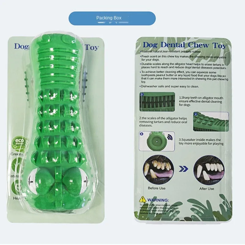 

Alligator Dental Teeth Cleaning dog toys pet tug of war squeaky rubber molar tooth cleaning pet Toys Dog Chew Toothbrush