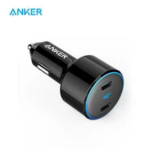 USB C Car Charger, Anker 48W 2-Port PIQ 3.0 Fast Charger Adapter, PowerDrive+ III Duo with Power Delivery for iPhone 11/11 Pro/1