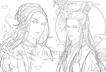 2 книги китайская эстетика старинная красота иллюстрации живопись комикс