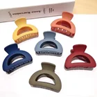 Новинка модная простая акриловая средняя матовая универсальная полукруглая заколка заколки для женщин зажим для волос аксессуары для волос головной убор