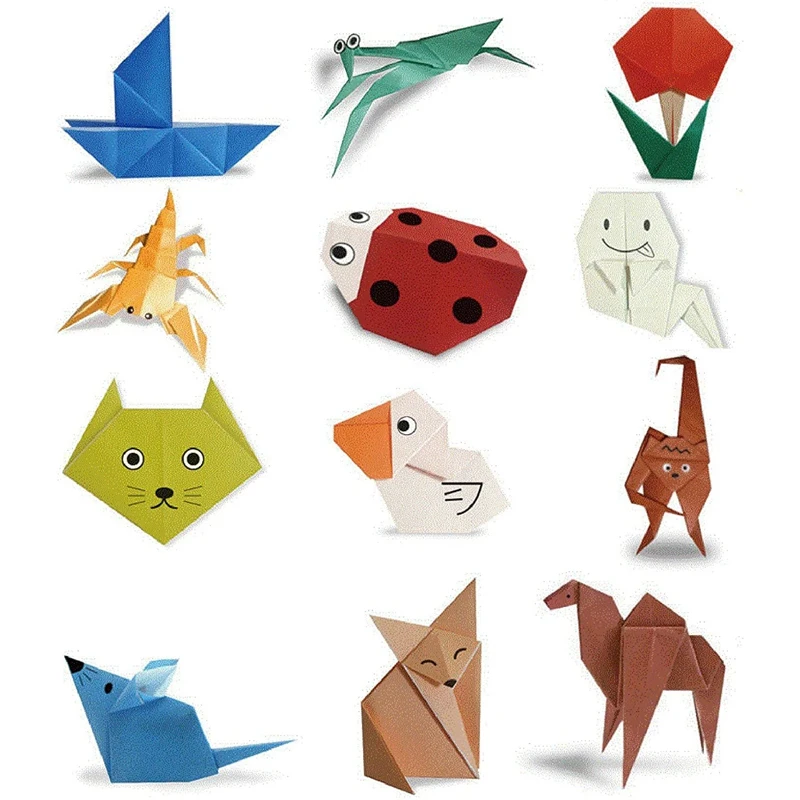 Origami Double-Sided Color-250 Sheets-50 Colors-Beginner 6 Inch Square Easy | Дом и сад