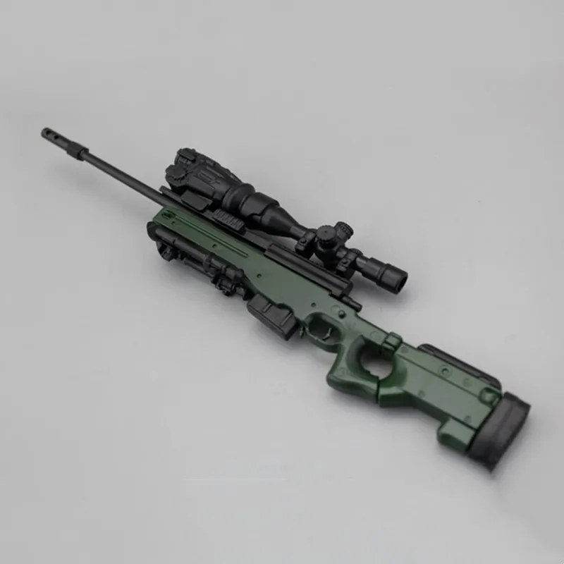 1:6 Сборная модель снайперской винтовки AWM Magnum из пластика длиной 19 см, игрушка солдата, аксессуары для игрушечного оружия.