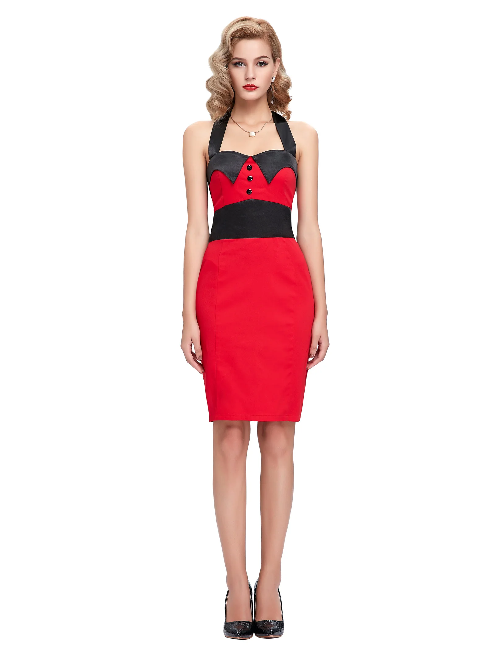 Распродажа винтажное пинап Свинг женское вечернее облегающее платье-карандаш |