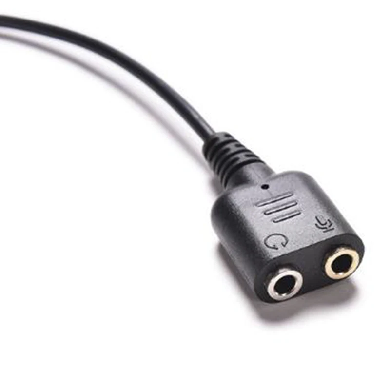 New 1PC Dual 3.5mm Audio Jack Female to Male RJ9 Plug Adapter Convertor Cable PC Computer Headset Telephone Using | Электроника
