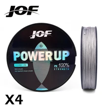 JOF POWER UP 300 м PE рыболовная леска 4 нити обратная спиральная
