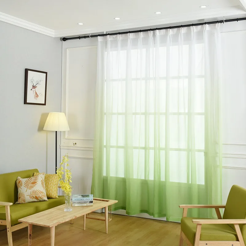 

Luxury Curtains Europe Window For The Living Room Bedroom Cortinas Salon Perspective Solid White Customization Gradient Color